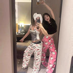 TwoCutesy™ Couples Flannel Pajamas Kawaii Woolen Wear