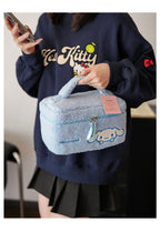 TwoCutesy™ Plush Makeup Cosmetic Bag Clear Case