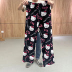 TwoCutesy™ Couples Flannel Pajamas Kawaii Woolen Wear