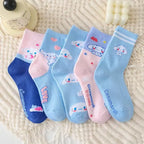 TwoCutesy™ Cotton Girls Socks Korean Spring and Summer Cartoon