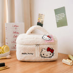 TwoCutesy™ Plush Makeup Cosmetic Bag Clear Case