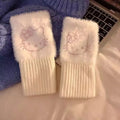 TwoCutesy™ Winter Warm Women's Half Finger Gloves Thickened Warmth