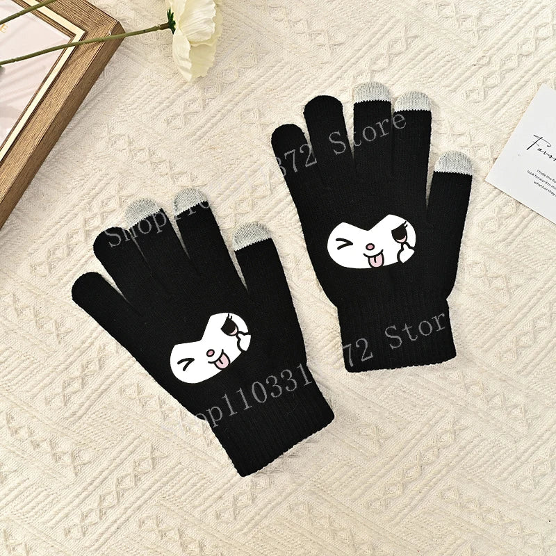 TwoCutesy™ Unisex Five Finger Knitted Gloves