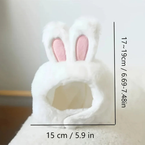 TwoCutesy™ Bunny Ears Cat Hat Themed Pet Costume