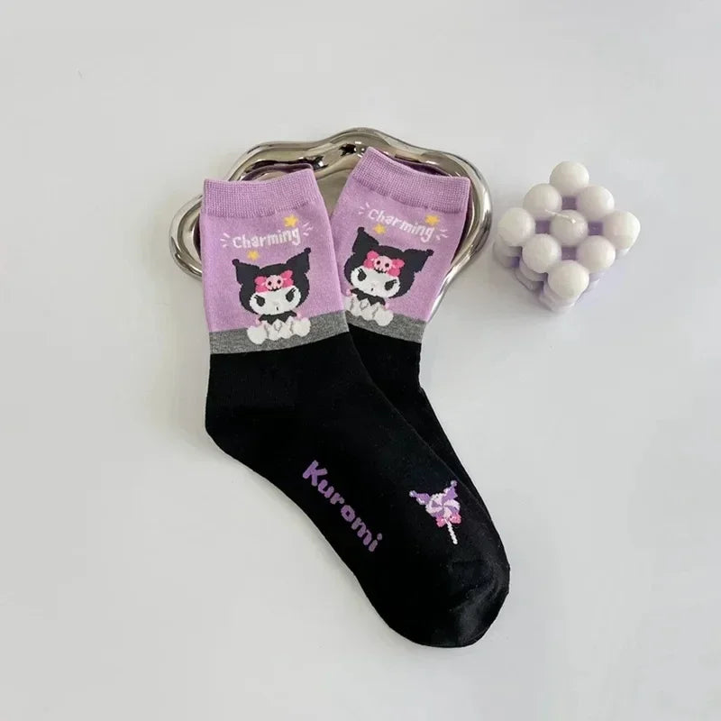 TwoCutesy™ Cotton Girls Socks Korean Spring and Summer Cartoon