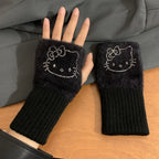 TwoCutesy™ Winter Warm Women's Half Finger Gloves Thickened Warmth