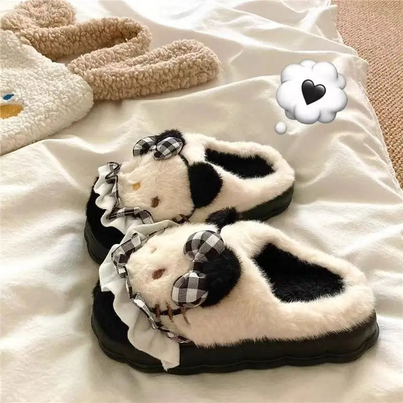 TwoCutesy™ Cotton Non-Slip Plush Thickened Slippers