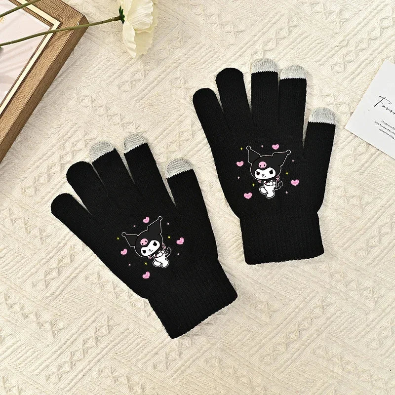 TwoCutesy™ Unisex Five Finger Knitted Gloves