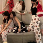 TwoCutesy™ Couples Flannel Pajamas Kawaii Woolen Wear