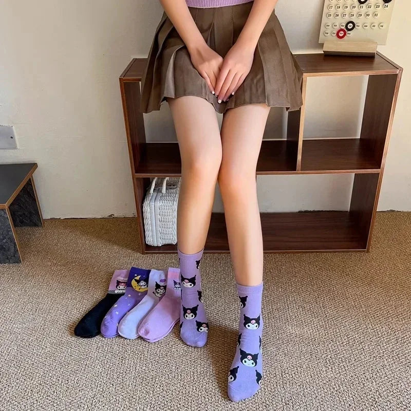 TwoCutesy™ Cotton Girls Socks Korean Spring and Summer Cartoon