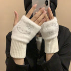 TwoCutesy™ Winter Warm Women's Half Finger Gloves Thickened Warmth