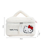 TwoCutesy™ Plush Makeup Cosmetic Bag Clear Case