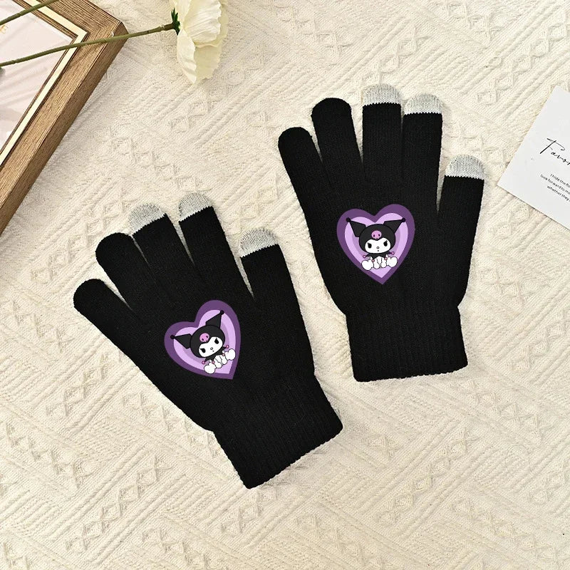 TwoCutesy™ Unisex Five Finger Knitted Gloves